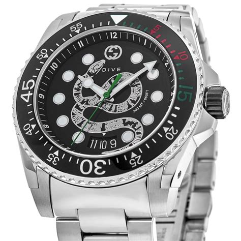 gucci dive 45mm replica|Gucci snake watch men's.